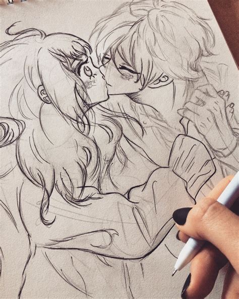 Details 66 Anime Couple Kissing Drawing Latest Induhocakina