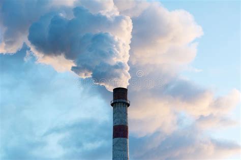 Smokestack Pollution In The Air Stock Photo Image Of Factory