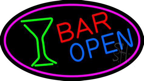 Bar Open With Wine Glass Neon Signbar Open Neon Signs Every Thing Neon