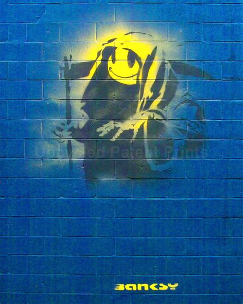 Banksy Grim Reaper Printable Wall Art Print Graffiti Art Home Etsy