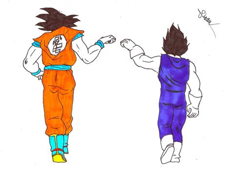 Vegeta And Goku Drawing Dragon Ball Hd Wallpaper Wallpaper Flare