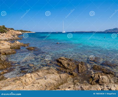 Spiaggia Del Relitto Island Of Caprera Stock Photo Image Of Lovely