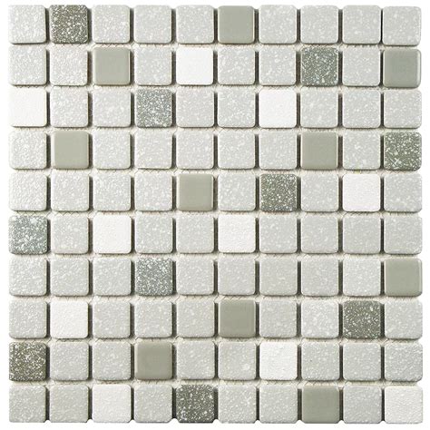 Merola Tile Crystalline Square Grey 11 34 Inch X 11 34 Inch X 5 Mm