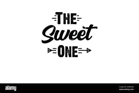 The Sweet One Girl Matching Squad Wild One Party T Shirt Monogram Text Vector Template Stock