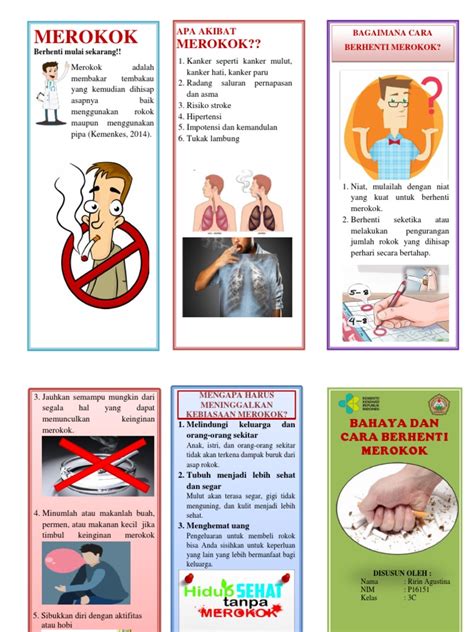 Leaflet Bahaya Dan Cara Berhenti Merokok