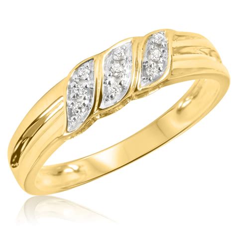 14 k yellow gold.80 ct tw white diamond gent's wedding band size 10 1/4 10.9 g #unbranded #withdiamonds. 1/10 Carat T.W. Diamond Men's Wedding Ring 10K Yellow Gold ...