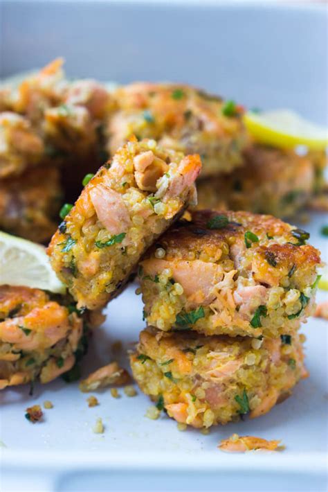 Maybe you would like to learn more about one of these? Salmon Quinoa Cakes - Little Broken