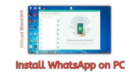 How To Install Whatsapp In Pc Without Bluestack Youtube