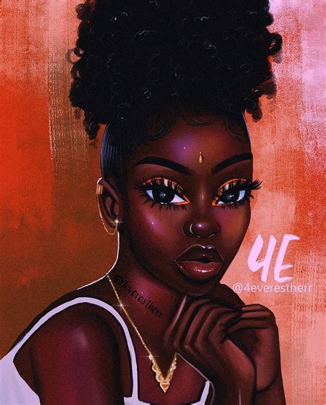 pin by מורן ניסים on כושית עם תלתלים in 2020 black girl art black love art black girl magic art