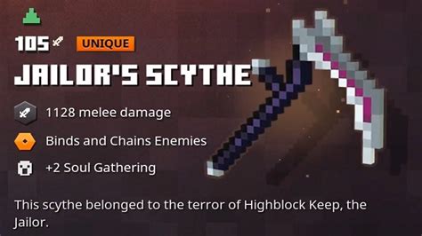 How To Get Jailors Scythe In Minecraft Dungeons