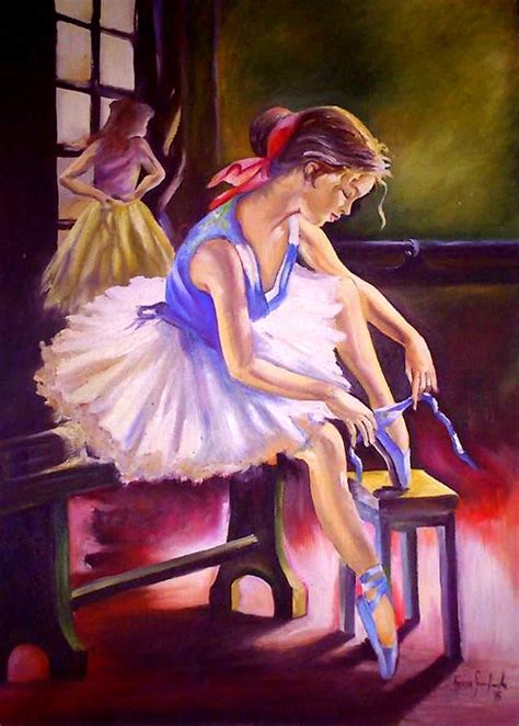 Bailarina By Aurea Seganfredo Oil On Canvas Pintura De Baleia Arte