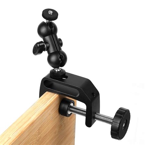 Buy Wanby Camera Clamp Double Ballhead Table Magic Arm Monitor Desk