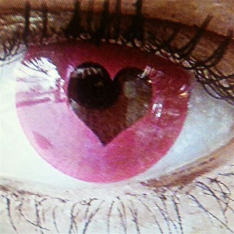 Pink black heart eye contacts. | Mikan tsumiki, Byakuya togami, Yandere