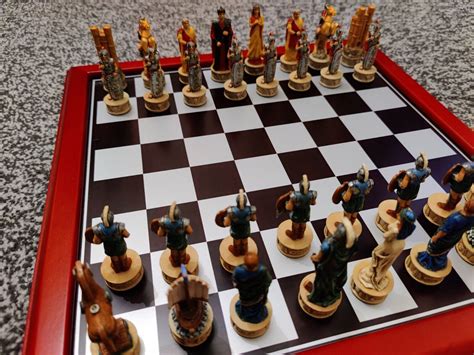 The Trojan War Chess Set Rare Handpainted Ebay