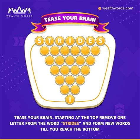 Brain Teaser Puzzle With Answers Tease Your Brain Wealth Words