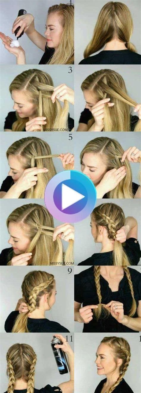French Braids Hairstyles Step By Step How To French Braid Your Own