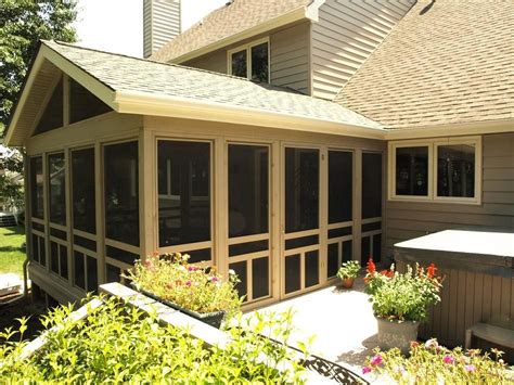 Would want three upper panes frosted. screened porch and hot tub | Screened porch designs, Porch ...