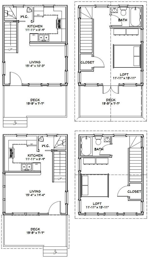 Three Story House Plans With One Bedroom And Two Bathrooms