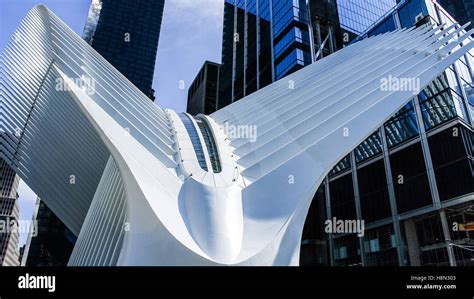 Außenseite Des Oculus Und Path Station Im World Trade Center New York