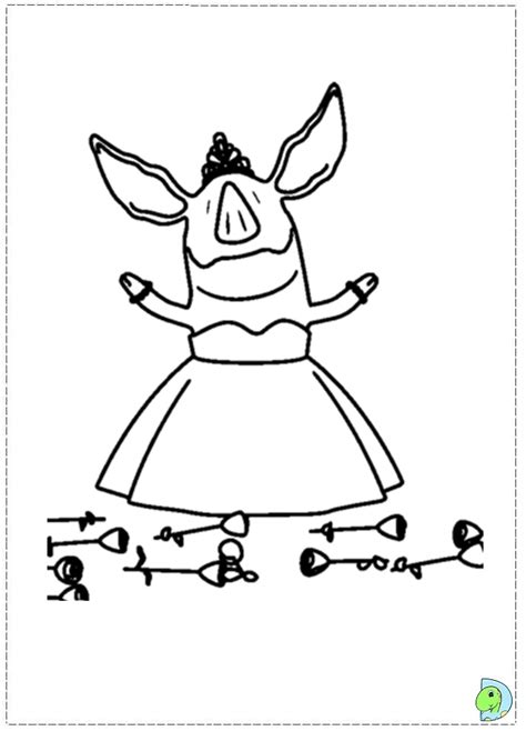 Olivia The Pig Free Coloring Pages