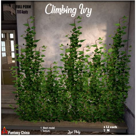 Second Life Marketplace Full Perm Climbing Ivy