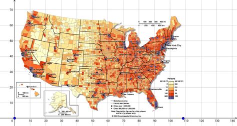 United States Population Density Map Geogebra