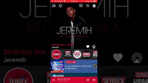 Jeremih Birthday Sex Radio Edit Skyrock Youtube