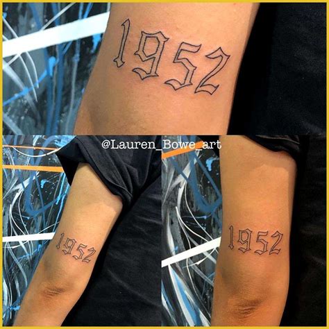 Old English Tattoo Fonts Numbers