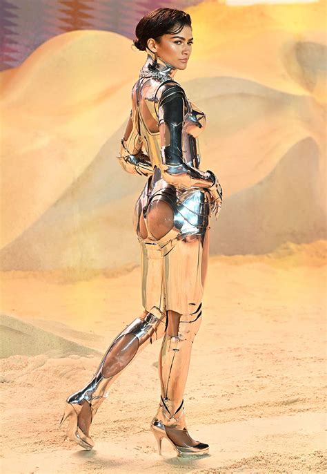 Zendaya Bares Her Butt In Mugler Robot Suit While Anya Taylor Joy Goes