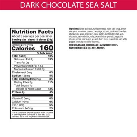 Bear Naked Dark Chocolate And Sea Salt Granola Bites Oz Frys