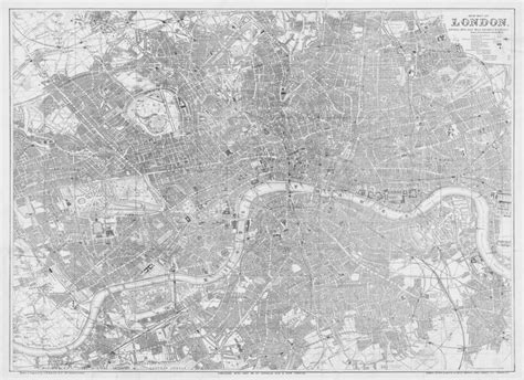 Bacons London Map Wallpaper Grey Majesty Maps And Prints