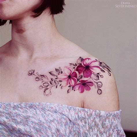 100 Nice Chest Tattoo Ideas Cuded Blumentattoos Blumen Tattoos Tätowierungen