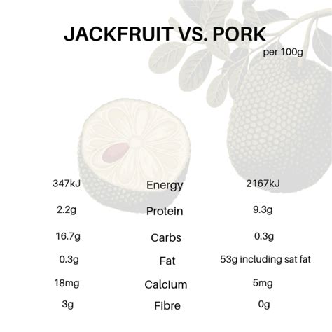 Jackfruit Nutritional Value Per 100g Blog Dandk