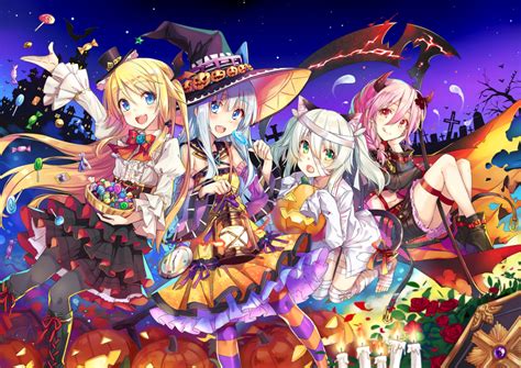 Wallpaper Anime Girls Halloween 2016 Witch Succubus