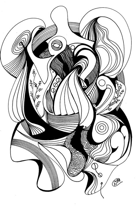 Pen And Ink Abstract Drawing Abstract Drawings Abstract Drawing