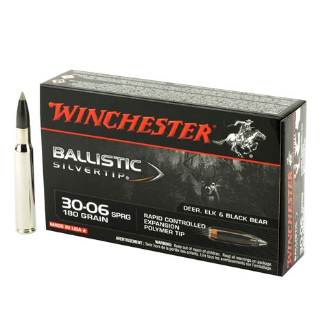 Winchester Ballistic Silvertip 30 06 Springfield 180gr Rapid