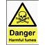 Danger Harmful Fumes Health & Safety Hazard Signs  Safetyshop