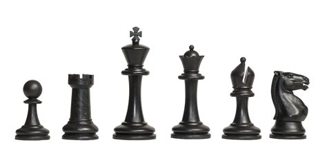The Competition Series Plastic Chess Pieces - 3.75
