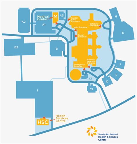 Map Of The Thunder Bay Regional Health Sciences Centre Diagram Free