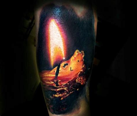 Candle Tattoo Candle Tattoo Burning Candle Tattoo Flame Tattoos