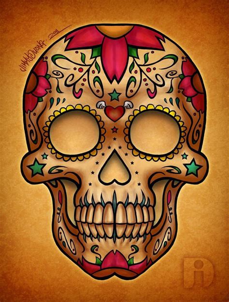 20 Amazing Mexican Skull Artwork Artmene