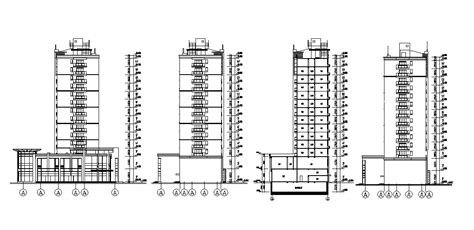 Apartment Section Drawing Cad File Cadbull