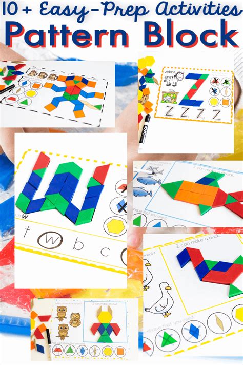 Grab These Printable Pattern Block Templates For Your Kindergarten And