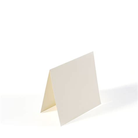 Florence Folded Cards Smooth 200gsm 9x9cm Ivory 25pcs