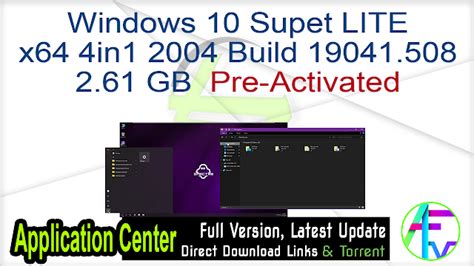 Supported systems legacy os support. Windows 10 Supet LITE x64 4in1 2004 Build 19041.508 Pre ...