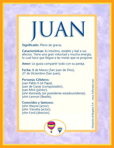Significado De Juan Que Significa El Nombre Juan Empiretory