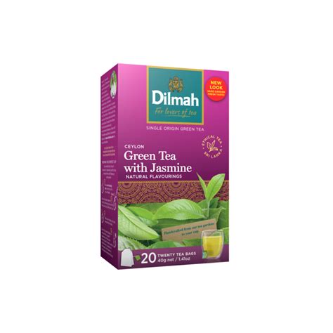 Pure Ceylon Green Tea With Jasmine Flavour 20 String And Tag Teabags