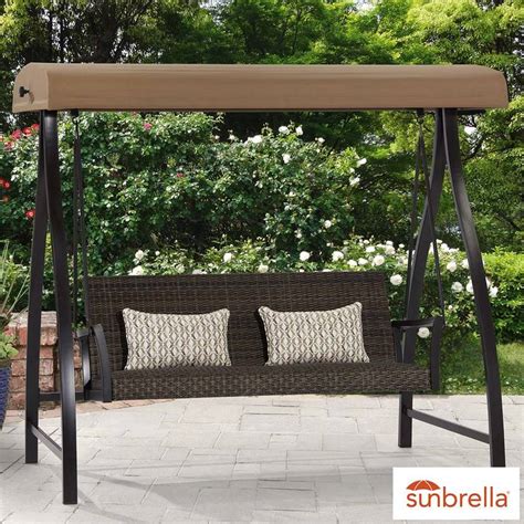 Most of the common ones are 2 or 3 persons which are ideal when relaxing together. Agio Springdale Patio Swing with Canopy and Accent Pillows ...