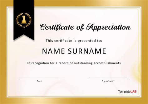 Certificate Of Appreciation Wording For Employees