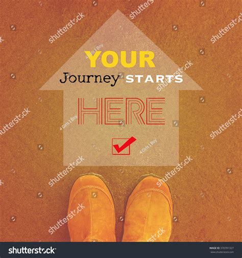 Your Journey Starts Here Stock Illustration 370781327 | Shutterstock